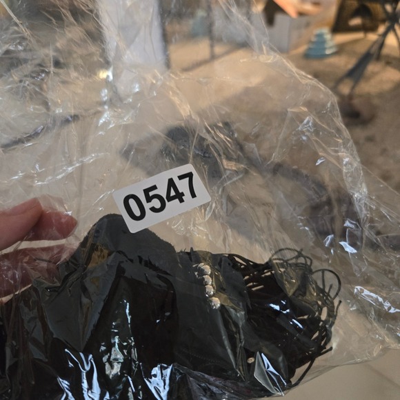 Windsor Black Halter Neck Western Cowgirl Fringe Ring Detail Crop Top‎ Size S - Picture 7 of 7